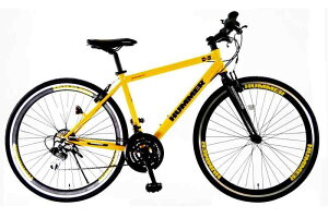 HUMMER CRB7018DR クロスバイク HUMMERロゴ付きディープリムが特徴 シマノ18段変速 前後Vブレーキ 63117