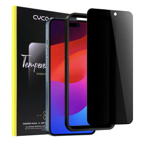 iPhone 16 Plus/iPhone 15 Plus用(6.7インチ)ガラスフィルム 覗き見防止 【25° プライバシー保護】CYCOKLY 2.5D 全面保護 日本製素材旭硝子製 防塵 硬度 9H 指紋防止 自動吸着 気泡防止