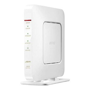 BUFFALO obt@[ LAN[^[ Gg[f (Wi-Fi 6(11ax)Ή/g2.4A5GHz/zCg) WSR-1800AX4-WH