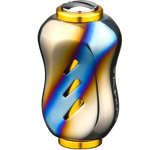 ゴメクサス T22 リールハンドルノブ チタン製 22mm ダイワ (Daiwa) タイプ S シマノ (Shimano) タイプ A ハンドル 交換用 スピニングリール ベイトリール 対応 超軽量 ライトゲーム・渓流バス釣り向