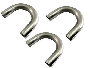 BRIGHTZ 60.5�� 180�x �X�e�����X �Ȃ��p�C�v 1.2mm�� 3PC �y CUR�|PIPE�|001�|3PC �z 60.5�p�C 60.5�� 180°