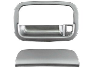 BRIGHTZ スペーシアカスタム MK32S ドアハンドルカバー リアハッチノブ皿セット サテンシルバー 【 REA−DHC−029 】 MK MK32 K32 32 スペーシア カスタム