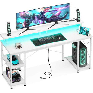 AODK �Q�[�~���O�f�X�N �p�\�R���f�X�N �R���Z���gLED�t�� �� pc�f�X�N ��140/160cm �������b�N���j�^�[��t�� �׋��� �Q�[���f�X�N computer desk ���[�N�f�X�N �I�t�B�X�f�X�N ���� ���E��