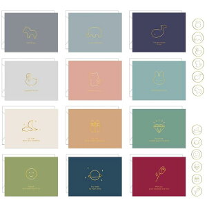 Mirhua ���b�Z�[�W�J�[�h ������ �����t�� �����V�[���t�� ���ӃJ�[�h �O���[�e�B���O�J�[�h ���A�� �o�[�X�f�[�J�[�h ���肪�Ƃ� ������ �L�O�� �E�� �v���[���g 12���Z�b�g