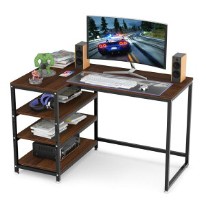 DEWEL �p�\�R���f�X�N �� l�� �f�X�N PC�f�X�N �Q�[�~���O�f�X�N ���[ ���b�N ���E�ɐݒu�\ ��120 ���s50cm ���j�^�[�A�[����t�Ή� �ؐ� �R�[�i�[�f�X�N ���փf�X�N �����[�g���[�N �I�t�B