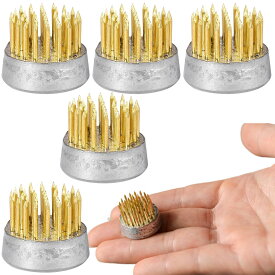 geneX 剣山 生け花 ミニ剣山 丸剣山 一輪挿し 装飾 フラワーアレンジメント 23mm 5個