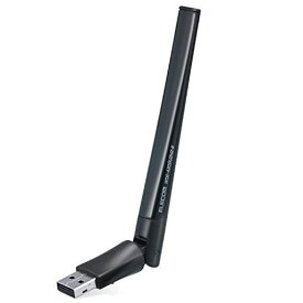 エレコム WIFI 無線LAN 子機 WIFI5 433MBPS+150MBPS 5GHZ 2.4GHZ USB2.0 USB-A 11AC/N/G/B/A WPCボタン付き ハイパワーアンテナ付き [WINDOWS 10/8.1/7、MACOS