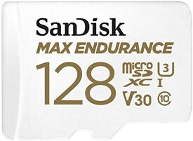 SANDISK 128GB MAX ENDURANCE MICROSDXC CARD WITH ADAPTER FOR HOME SECURITY CAMERAS AND DASH CAMS - C10 U3 V30 4K UHD MICRO