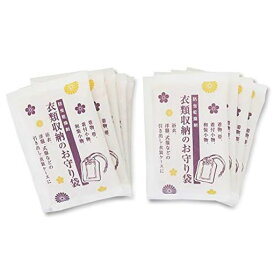 丸金(MARUKIN) 乾燥剤 防虫剤 衣類収納のお守り袋 35GX10包 日本製 023246 ホワイト 10×15CM
