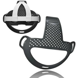 META QUEST 3 対応 ヘッドバンド ストラップ TPU補助ヘッドバンド 頭圧を効果的に緩和 掃除が簡単 (BLACK)