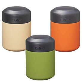 CAMPS 保冷温フードジャー ステンレス スープボトル 300ML (オレンジ ベージュ グリーン 3色の中から1個お届け)