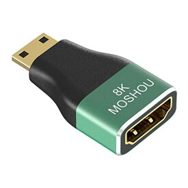 SIKAI 8K MINI HDMI TO HDMI メス 変換コネクター 【2枚セット】8K@60HZ 48GBPS HDR HIFI EARC対応 8K HDMI2.1規格 ミニHDMI TO HDMIケーブル 双方向転送 HDMI 変換ケーブル