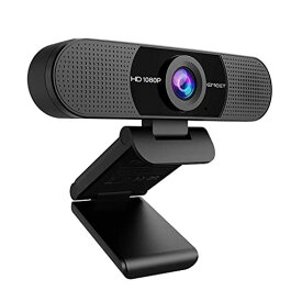 WEBカメラ EMEET C960 ウェブカメラ HD1080P 200万画素 90°広角 パソコンカメラ ワイドサイズ対応 内蔵マイク SKYPE会議用PCカメラ EMEETLINK利用可能 1/4インチ三脚穴 WINDOWS