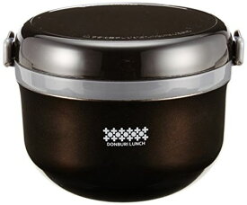 パール金属 保温 弁当箱 540ML 茶碗 約 2.7 杯分 特盛 どんぶり ランチ ブラック ほかどん HB-264