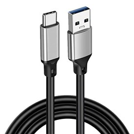 USB-C & USB-A 3.1(GEN2) ケーブル (0.5M グレー) POPOLIER【10GBPSデータ転送/3A 60W高速充電】USB3.1 GEN2 ケーブル USB-A TO USB-C ケーブル 高耐久PVC素材