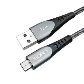 BOFIN MICRO USB TO USB A ケーブル 2M ANDROID ケーブル ナイロン編組 USB ケーブル 高速 USB 充電器 充電ケーブル SAMSUNG