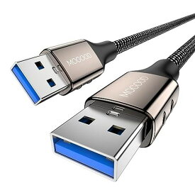 MOGOOD USBオスからオスへUSBケーブル1 M A型からA型へUSBエクスパンダ、データ伝送に用いるUSB 3.0ケーブルはハードディスクドライブ、ノートパソコン、USB 3.0ハブ、ディスプレイ、カメラなどと互換性がある