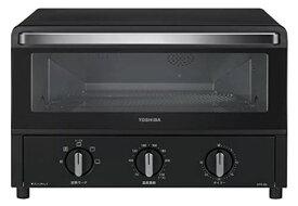 東芝 トースター オーブントースター 4枚焼き 温度調節機能付き 角皿付き タイマー30分 ブラック HTR-R6(K)