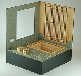 COBAANII MOKEI工房 コバアニ模型工房 1/12 和の造作シリーズ 檜の露天風呂 木製ミニチュアキット WZ-012 組立キット WZ-012