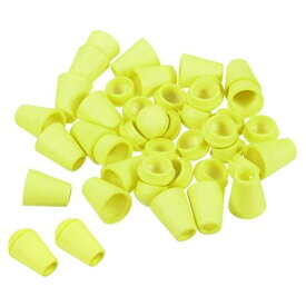 PATIKIL ベルエンドストッパー 20個入り コードロープロック 巾着袋用 プラスチック素材 黄緑色