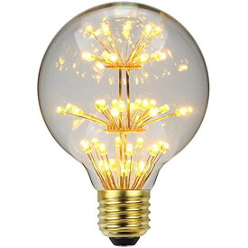TIANFANエジソン電球花火LED電球AC85-265V装飾電球G80テーブルランプ電球シーリングライト電球夜電球