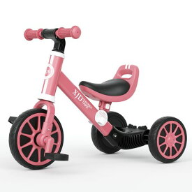 XJD 3 IN 1 子ども用三輪車 子供 幼児用 こども自転車 キッズバイク 10ヶ月-3歳 乗用玩具 に向け 多機能 ペダルなし自転車 ランニングバイク 変身バイク 軽量 ノーパンクタイヤ サドル調整可能 足けり 幼児用 幼児に向け