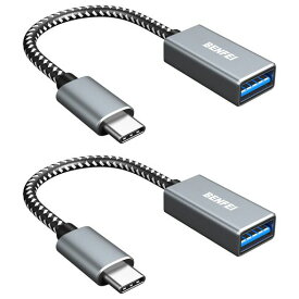 BENFEI USB-C & USB 3.0 変換アダプタ 2個セット TYPE C USB-A 最大5GBPS タイプC - USB 3.0 アダプタ IPHONE 15 PRO/MAX, MACBOOK PRO/AIR 2023, IPAD PRO,