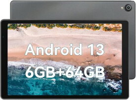 2024 最新 ANDROID 13 タブレット 10インチ WI-FIモデル 6GB RAM+64GB ROM+1TB TF拡張 CPU 2.0GHZ WIFI 6 1280*800解像度 IPSディスプレイ 5000MAH大容量バッテリー