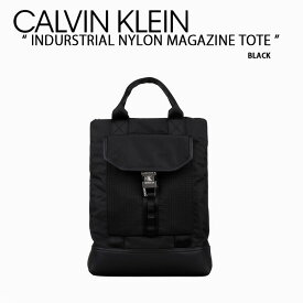 Calvin Klein カルバンクライン トートバッグ INDURSTRIAL NYLON MAGAZINE TOTE BAG BLACK CK ロゴ トート HH3537001【中古】未使用品
