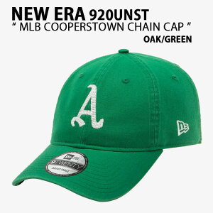 NEW ERA �j���[�G�� �L���b�v 920UNST Cooperstown Chain MLB Ball Cap OAK GREEN �N�[�p�[�Y�^�E�� �A�X���`�b�N�X �x�[�X�{�[���L���b�v �X�q �N���V�b�N �t���[�T�C�Y 13549194