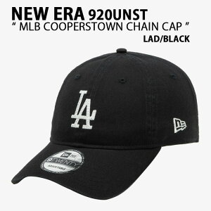 NEW ERA �j���[�G�� �L���b�v 920UNST Cooperstown Chain MLB Ball Cap LAD BLACK �N�[�p�[�Y�^�E�� �h�W���[�X �x�[�X�{�[���L���b�v �X�q �N���V�b�N �t���[�T�C�Y ��J�ĕ� 13549197