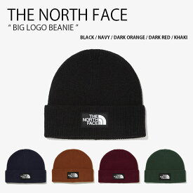 THE NORTH FACE ノースフェイス ニット帽 BIG LOGO BEANIE ビッグロゴ ビーニー ニットキャップ 帽子 ブラック ネイビー オレンジ レッド カーキ メンズ レディース NE3BN50A/B/C/D/E【中古】未使用品