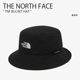 THE NORTH FACE ノースフェイス バケットハット TNF BUCKET HAT ハット 帽子 バケハ サファリハット コットンハット カジュアル ストリート アウトドア ブラック ロゴ メンズ レディース NE3HM57A【中古】未使用品