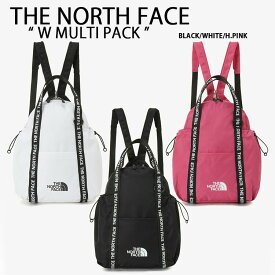 THE NORTH FACE ノースフェイス バックパック W MULTI PACK 3WAY マルチパック リュック ショルダーバッグ デイパック トートバッグ BLACK WHITE PINK リュックサック バッグ かばん ロゴ カジュアル NN2PP05M/N/O【中古】未使用品