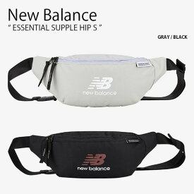 New Balance ニューバランス ボディバッグ ESSENTIAL SUPPLE HIP S エッセンシャル サプル ヒップ バッグ ウエストバッグ ヒップサック かばん ロゴ カジュアル ストリート グレー ブラック メンズ レディース 男女兼用 男性用 女性用 NBGCDAE105【中古】未使用品