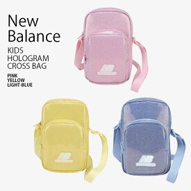 New Balance ニューバランス キッズ ショルダーバッグ HOLOGRAM CROSS BAG ホログラム クロスバッグ ミニバッグ バッグ かばん スマホポーチ ロゴ ピンク イエロー ブルー 子供用 男の子 女の子 NK8ADF302U【中古】未使用品