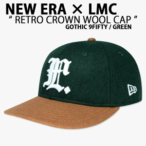 NEW ERA j[G LMC R{ Lbv RETRO CROWN WOOL CAP GREEN BROWN g NE E[ x[X{[Lbv Xq GOTHIC 9FIFTY SVbN O[ uE 1771743