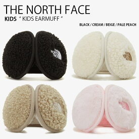 THE NORTH FACE ノースフェイス キッズ イヤーマフ KIDS EARMUFF イヤーマフラー 耳あて フリース ボア ファー ロゴ カジュアル ストリート ブラック アイボリー ベージュ ピンク 子供用 男の子 女の子 NA5IP50R/S/T/U【中古】未使用品