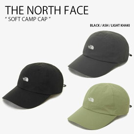 THE NORTH FACE ノースフェイス ベースボールキャップ SOFT CAMP CAP ソフト キャンプ キャップ 帽子 ナイロンキャップ ロゴ カジュアル ストリート 屋外活動 ブラック グレー カーキ メンズ レディース 男性用 女性用 男女共用 NE3CP06A/B/C【中古】未使用品