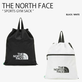 THE NORTH FACE ノースフェイス ナップサック SPORTS GYM SACK スポーツ ジム サック バッグ リュック トートバッグ シューズバッグ ロゴ ナップザック カジュアル ストリート ブラック ホワイト メンズ レディース 男性用 女性用 男女共用 NN2PP04A/B【中古】未使用品