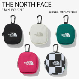 THE NORTH FACE ノースフェイス ミニポーチ MINI POUCH ミニ ポーチ 小物入れ イヤホンケース カラビナ付き チェック柄 ブラック アイボリー グリーン ピンク ホワイト WHITELABEL メンズ レディース 男性用 女性用 男女共用 NN2PP69 NN2PP12J/K/L/M/N【中古】未使用品 LPL