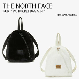 THE NORTH FACE ノースフェイス ショルダーバッグ WL BUCKET BAG MINI ホワイトレーベル バケット バッグ ミニ トートバッグ 巾着バッグ ファー ブラック ホワイト ロゴ WHITELABEL メンズ レディース 男性用 女性用 男女共用 NN2PP51L/M【中古】未使用品