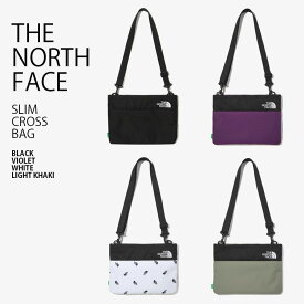 THE NORTH FACE ノースフェイス クロスバッグ SLIM CROSS BAG サコッシュ ショルダーバッグ バッグ 肩掛け ブラック パープル ホワイト カーキ WHITELABEL メンズ レディース NN2PN04J/K/L/M【中古】未使用品