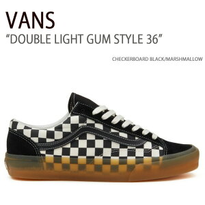 VANS oY Xj[J[ DOUBLE LIGHT GUM STYLE 36 VN0A3DZ31KP X^C36 CHECKERBOARD BLACK MARSHMALLOW jp p jp