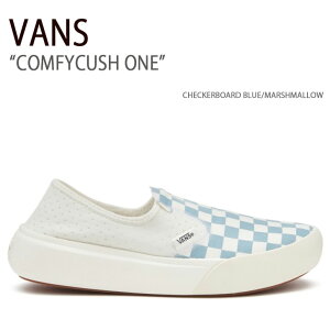 VANS oY Xj[J[ COMFYCUSH ONE CHECKERBOARD BLUE MARSHMALLOW RtB[NbV @Y V[Y Y fB[X VN0A45J57Z2