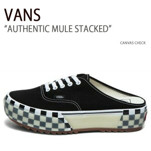 VANS oY Xj[J[ AUTHENTIC MULE STACKED CANVAS CHECK ~[ @Y V[Y Y fB[X VN0A4BW18BM