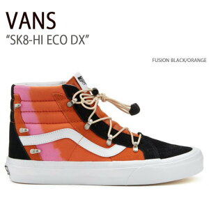 VANS �o���Y �X�j�[�J�[ SK8-HI ECO DX FUSION BLACK ORANGE VN0A7Q5OY8J �X�P�[�g�n�C �����Y ���f�B�[�X �j���p �����p �j�����p