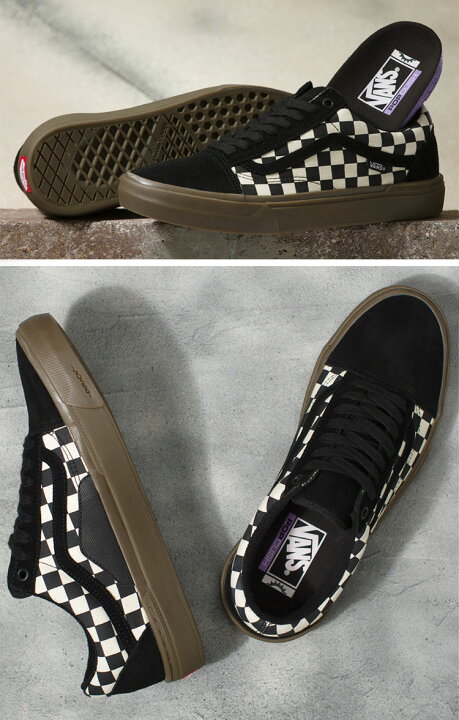 楽天市場】VANS バンズ スニーカー OLD SKOOL BMX CHECKERBOARD BLACK 