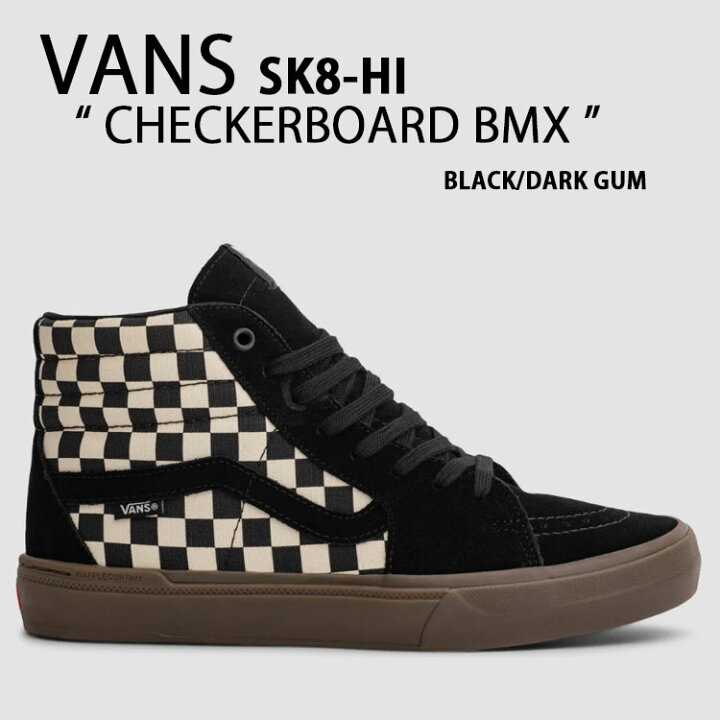 楽天市場】VANS バンズ スニーカー BMX CHECKERBOARD SK8-HI BLACK 