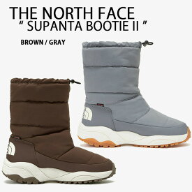 THE NORTH FACE ノースフェイス ミドルブーツ SUPANTA BOOTIE II BROWN GRAY ダウンブーツ ブーツ ブーティ ミディ シューズ 外履き ブラウン グレー メンズ レディース NS99N62K/L【中古】未使用品